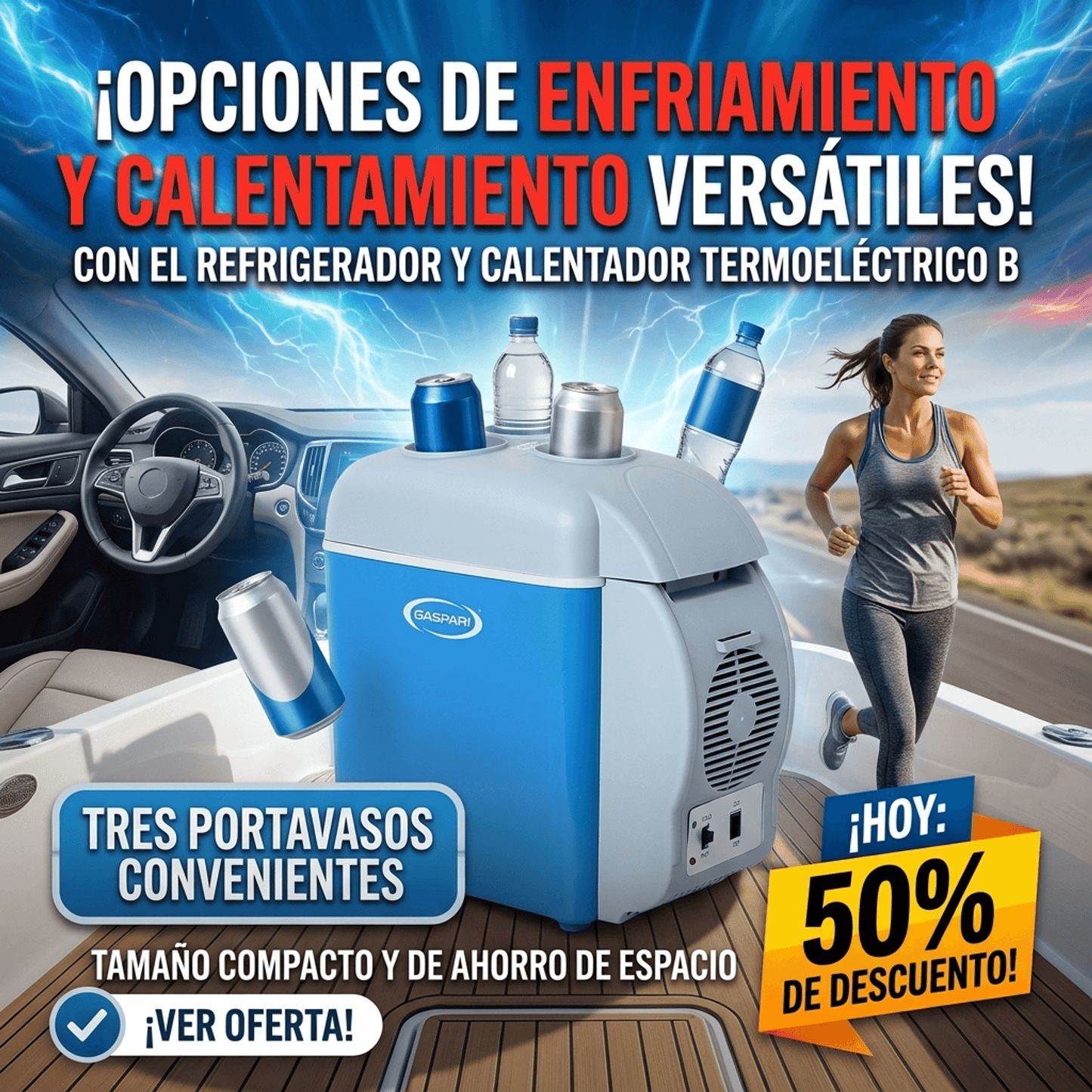 MINI ENFRIADOR Y CALENTADOR PORTATIL