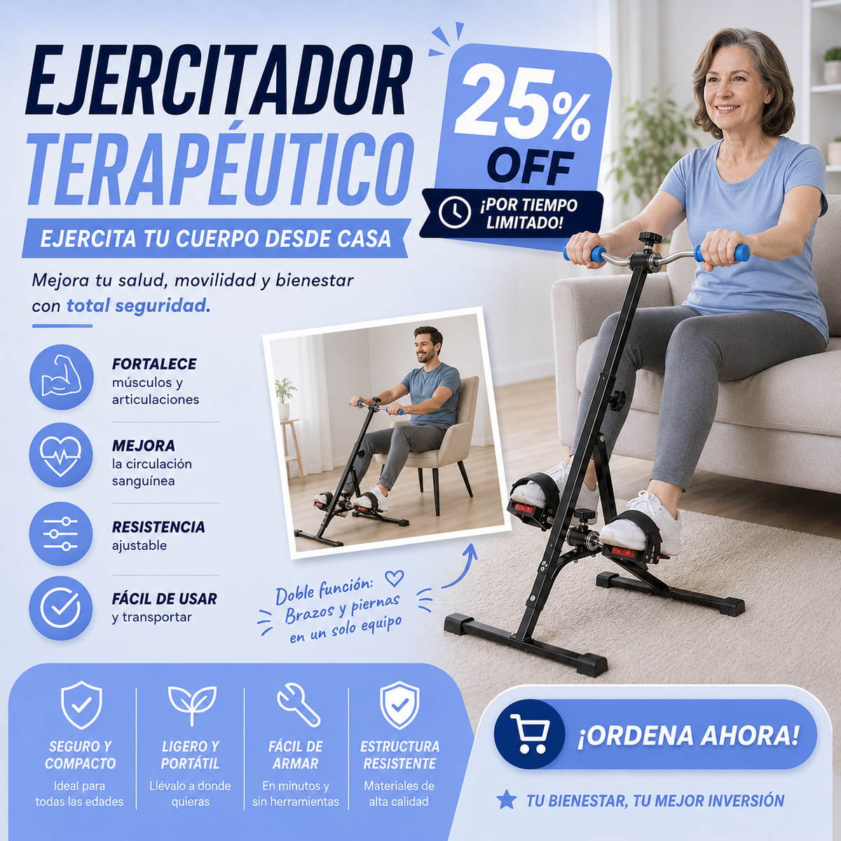 BICICLETA DE REHABILITACIÓN FITNESS