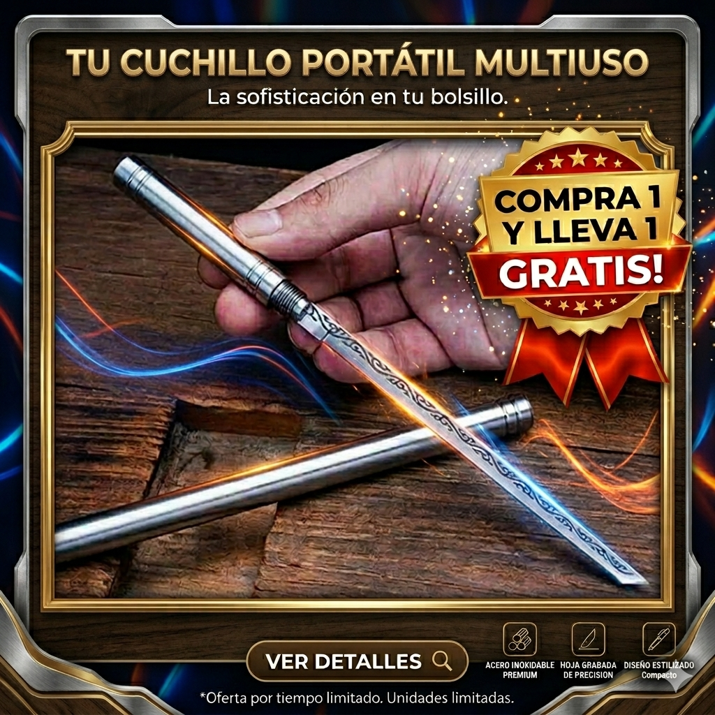 CUCHILLO PORTATIL MULTIUSO |COMPRA 1 Y LLEVA 1 GRATIS|