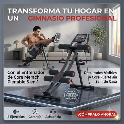 MAQUINA DE ABDOMINALES MULTIFUNCIONAL + RUTINAS GRATIS