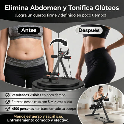 MAQUINA DE ABDOMINALES MULTIFUNCIONAL + RUTINAS GRATIS
